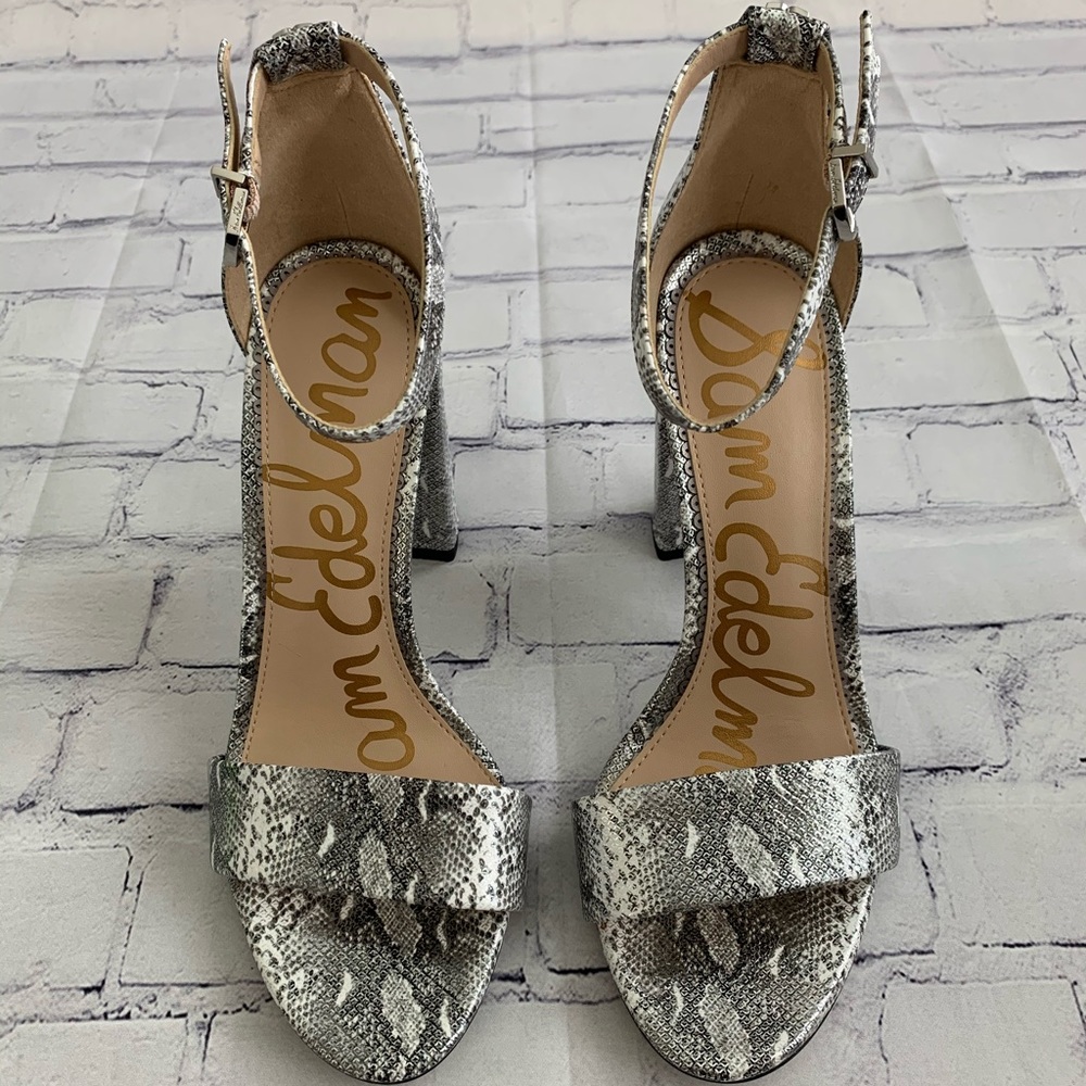SAM EDELMAN yaro block heel sandal 🆕 - Picture 3 of 8